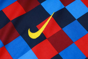 Completino Canottiera Barcelona 26/27 Uomo Rosso/Blu/Nero a Scacchi | Kit Allenamento