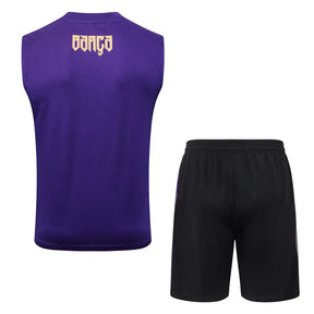 Completino Canottiera Barcelona 26/27 Uomo Viola | Kit Allenamento