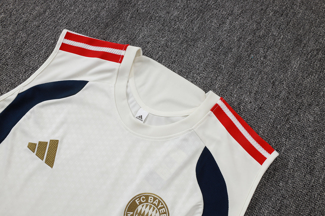Completino Canottiera Bayern Munich 26/27 Uomo Bianco/Blu Navy | Kit Allenamento
