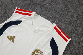 Completino Canottiera Bayern Munich 26/27 Uomo Bianco/Blu Navy | Kit Allenamento