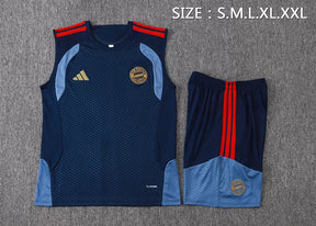 Completino Canottiera Bayern Munich 26/27 Uomo Blu Navy | Kit Allenamento