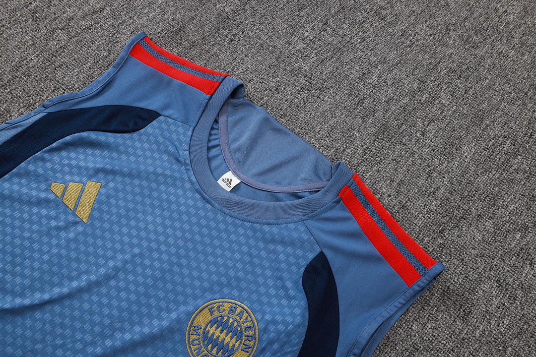 Completino Canottiera Bayern Munich 26/27 Uomo Blu Navy | Kit Allenamento