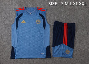 Completino Canottiera Bayern Munich 26/27 Uomo Blu Navy | Kit Allenamento