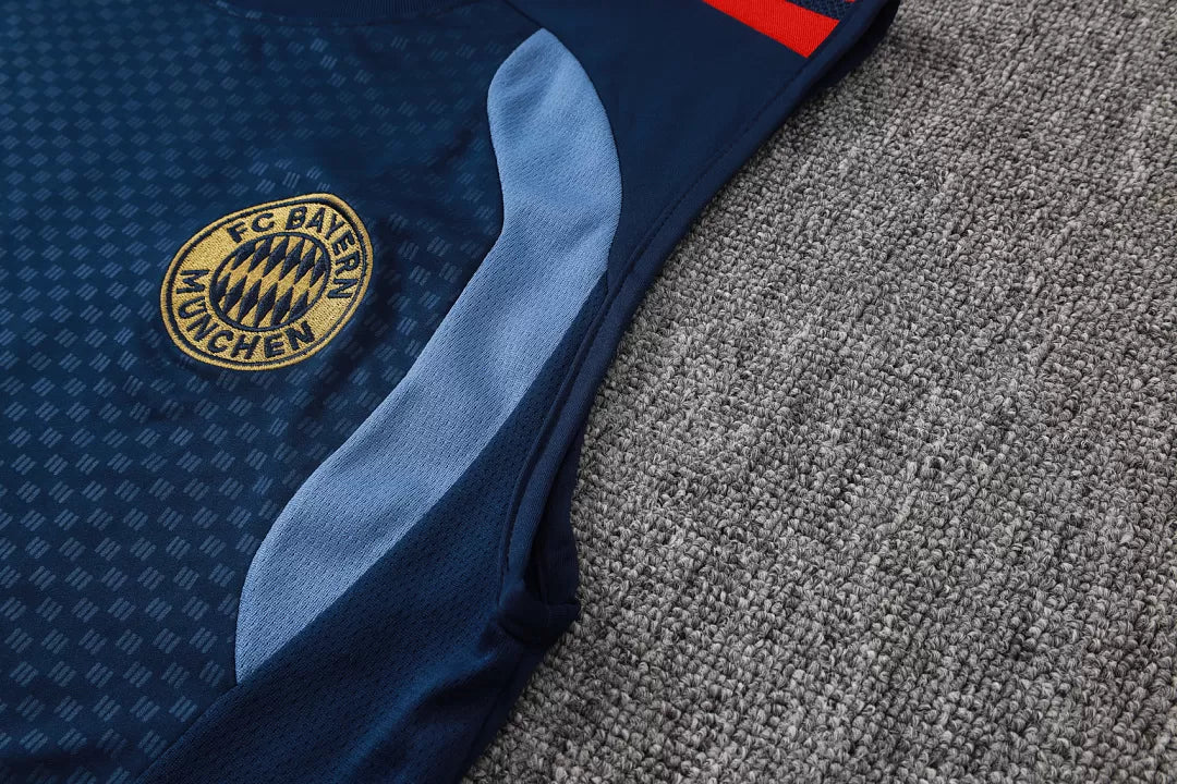 Completino Canottiera Bayern Munich 26/27 Uomo Blu Navy | Kit Allenamento