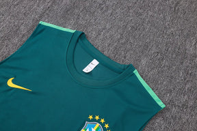 Completino Canottiera Brasile 26/27 Uomo Verde Petrolio | Kit Allenamento