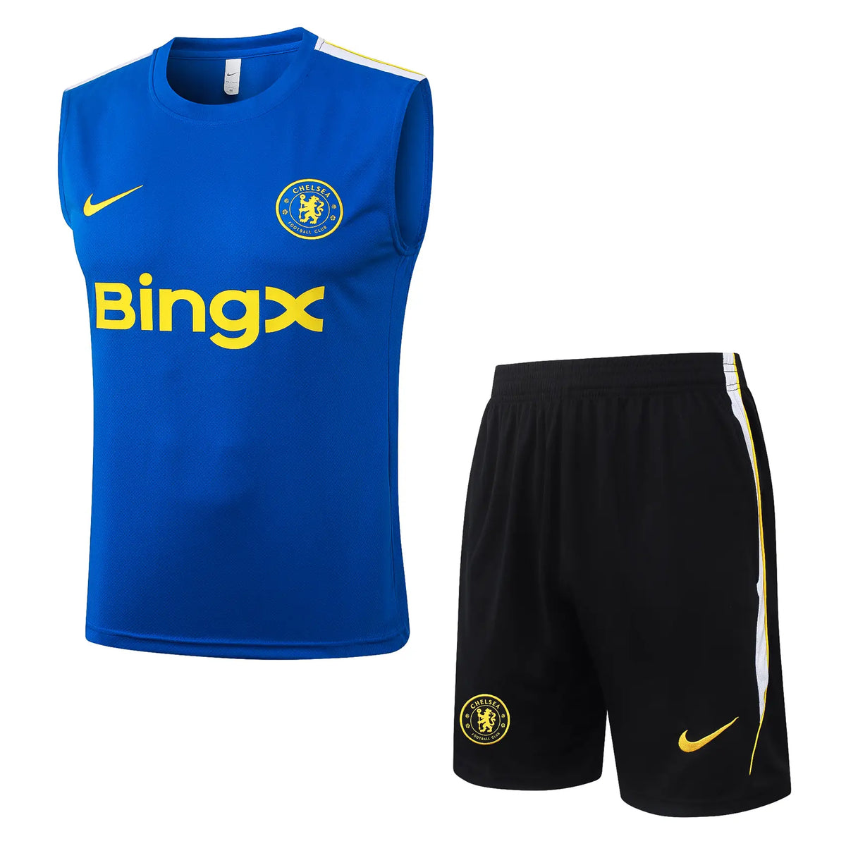 Completino Canottiera Chelsea 26/27 Uomo Blu Elettrico e Nero | Kit Allenamento