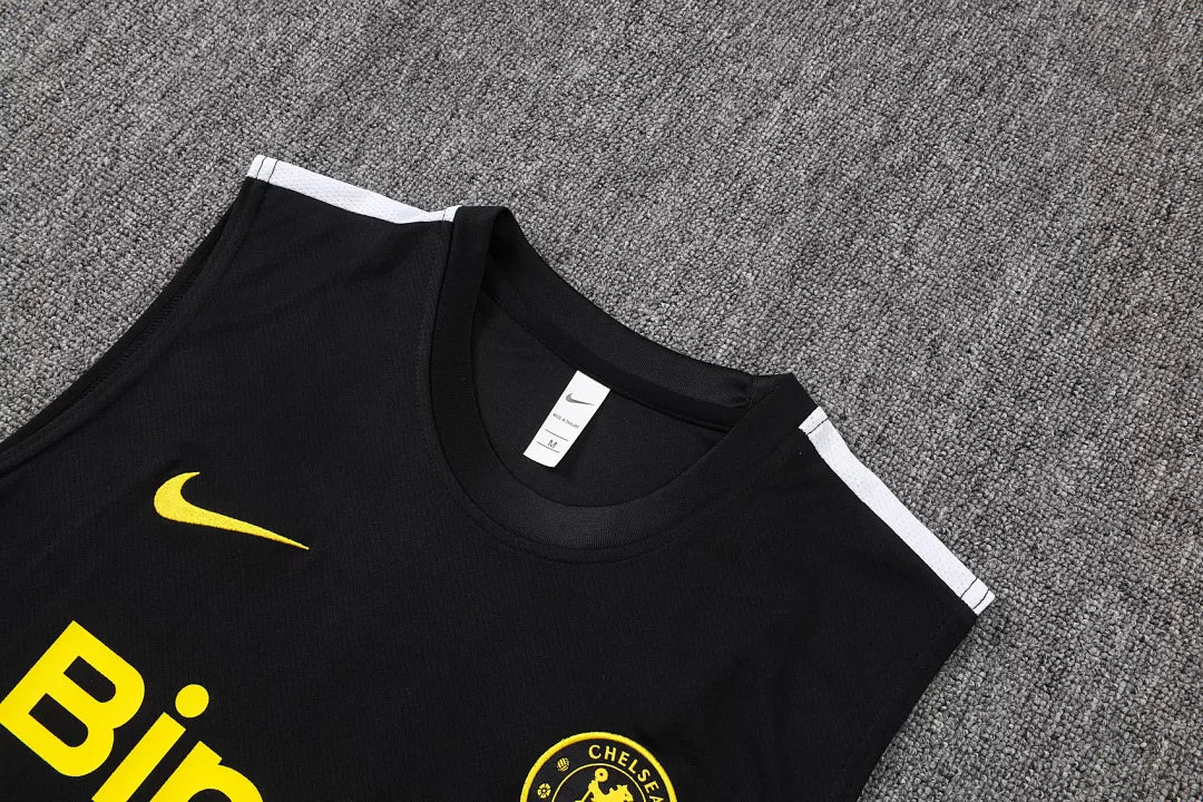 Completino Canottiera Chelsea 26/27 Uomo Nero | Kit Allenamento
