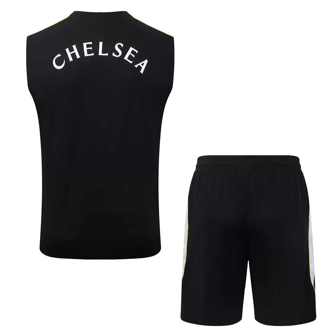 Completino Canottiera Chelsea 26/27 Uomo Nero | Kit Allenamento