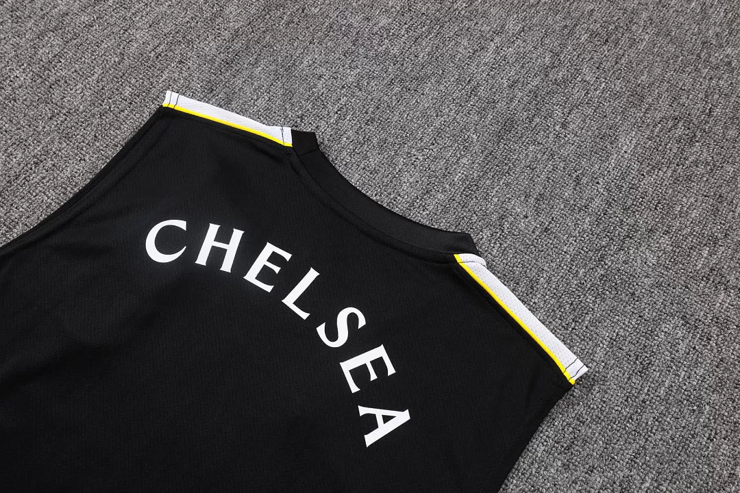 Completino Canottiera Chelsea 26/27 Uomo Nero | Kit Allenamento
