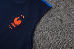 Completino Canottiera Francia 26/27 Uomo Blu Navy | Kit Allenamento