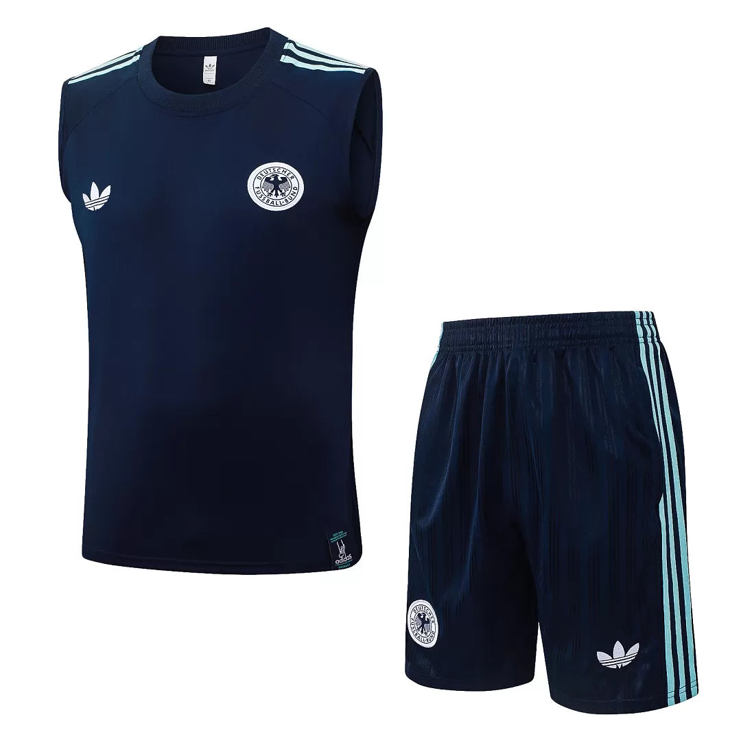 Completino Canottiera Germania 26/27 Uomo Blu Navy | Kit Allenamento