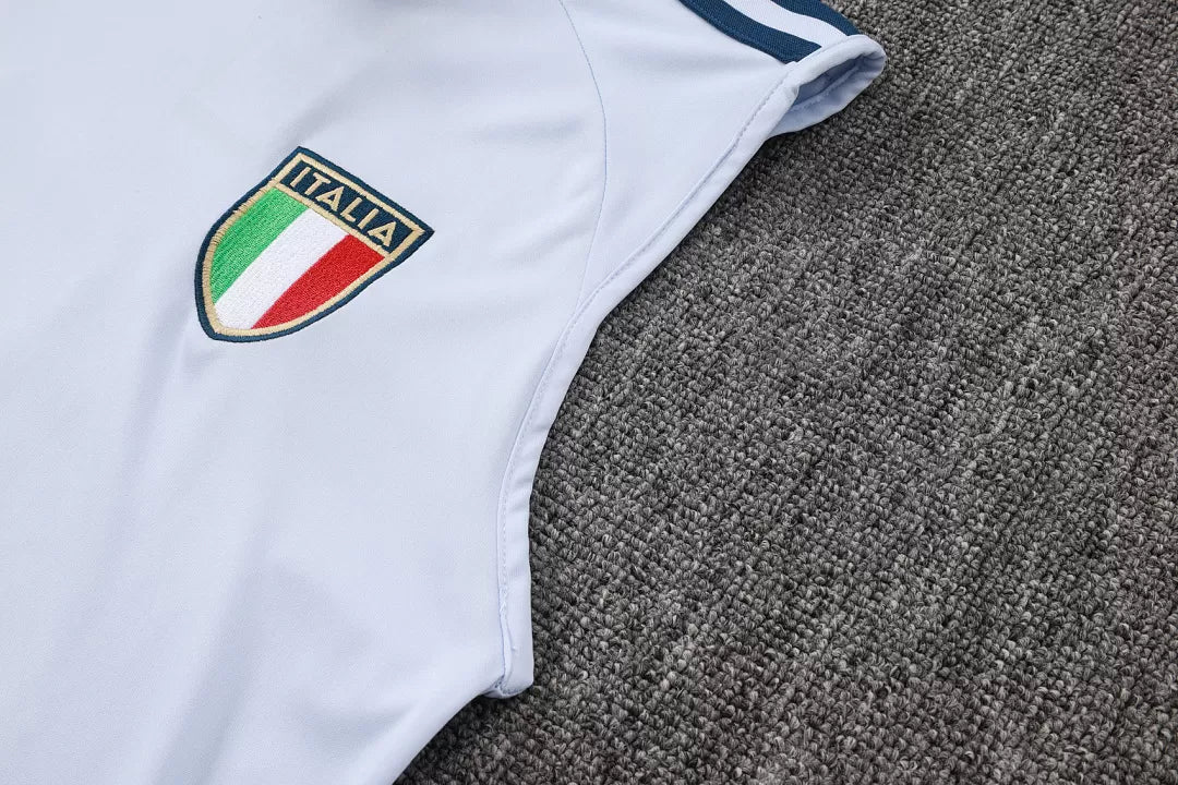 Completino Canottiera Italia 26/27 Uomo Azzurro e Blu Navy | Kit Allenamento
