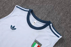 Completino Canottiera Italia 26/27 Uomo Azzurro e Blu Navy | Kit Allenamento
