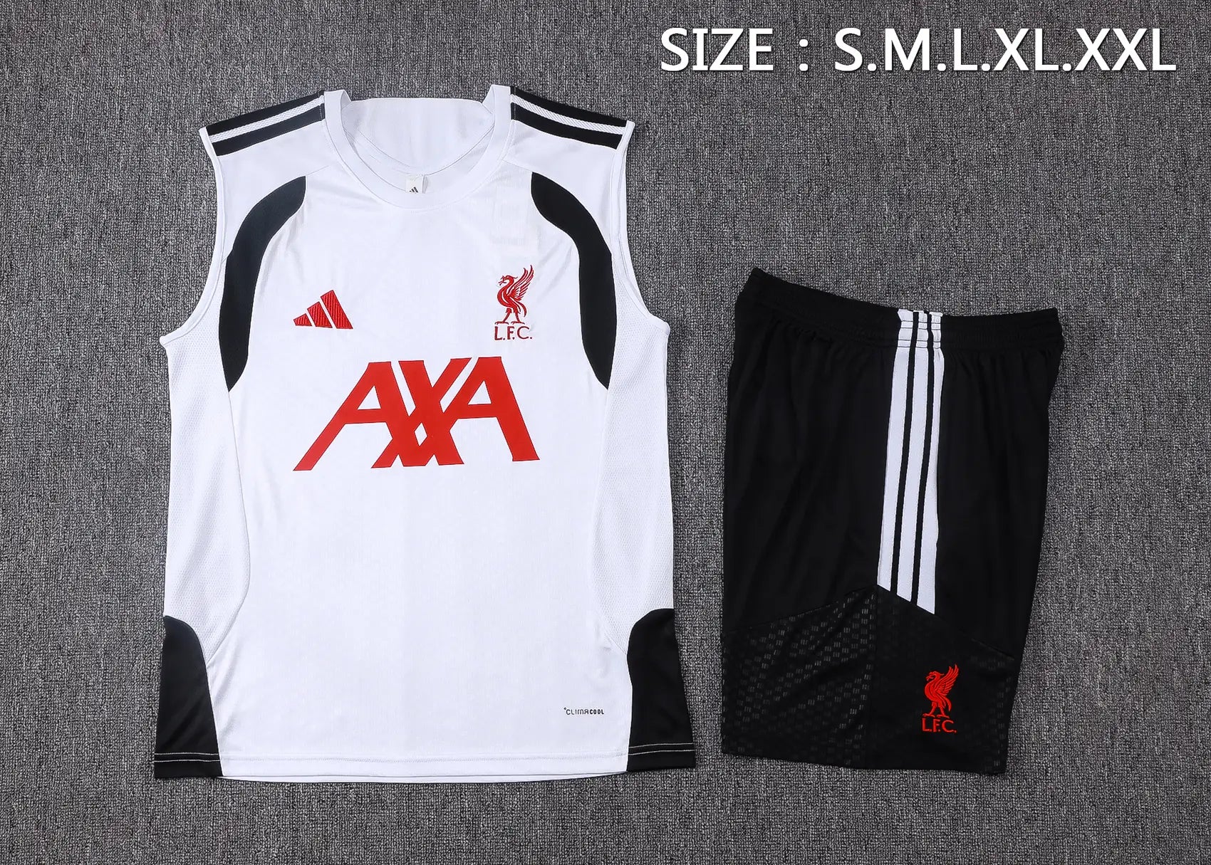 Completino Canottiera Liverpool 26/27 Uomo Bianco | Kit Allenamento