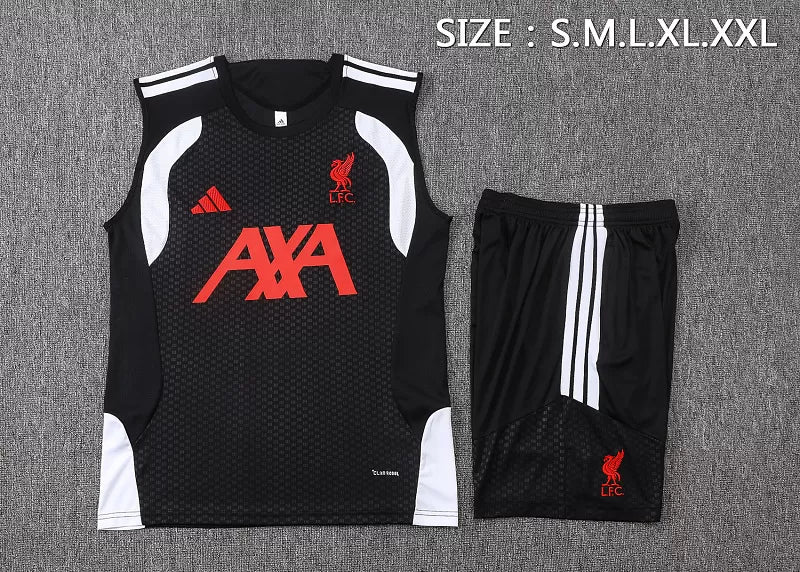 Completino Canottiera Liverpool 26/27 Uomo Nero | Kit Allenamento