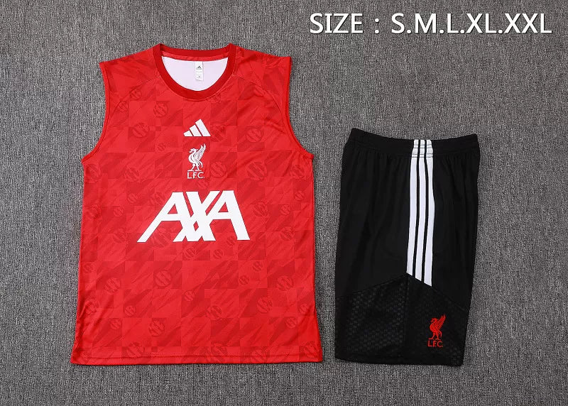 Completino Canottiera Liverpool 26/27 Uomo Rosso e Nero | Kit Allenamento