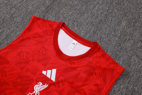 Completino Canottiera Liverpool 26/27 Uomo Rosso e Nero | Kit Allenamento