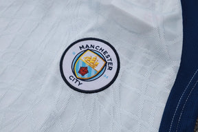 Completino Canottiera Manchester City 26/27 Uomo Bianco e Blu Navy | Kit Allenamento