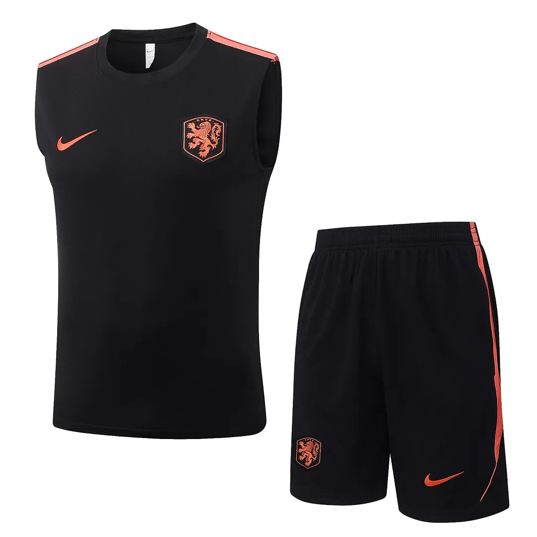 Completino Canottiera Olanda 26/27 Uomo Nero | Kit Allenamento