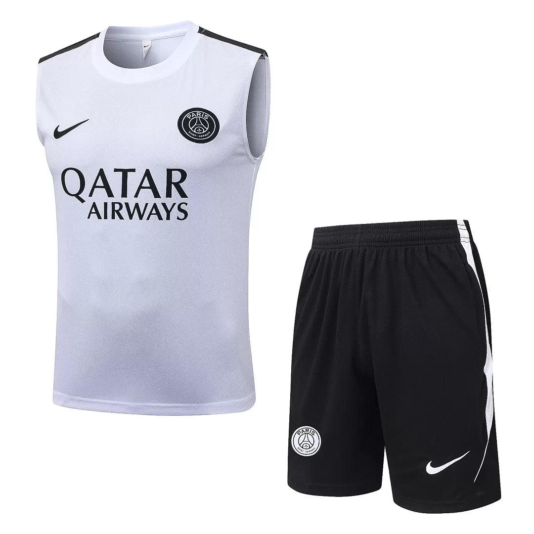 Completino Canottiera Paris 26/27 Uomo Bianco | Kit Allenamento