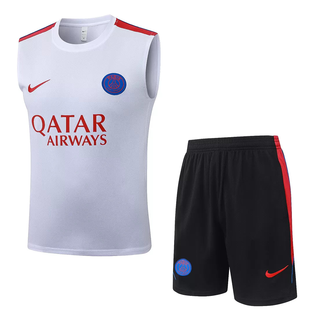 Completino Canottiera Paris 26/27 Uomo Bianco | Kit Allenamento