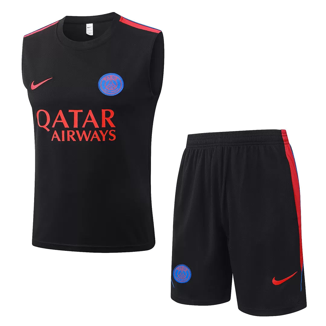 Completino Canottiera Paris 26/27 Uomo Nero | Kit Allenamento