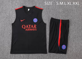 Completino Canottiera Paris 26/27 Uomo Nero | Kit Allenamento