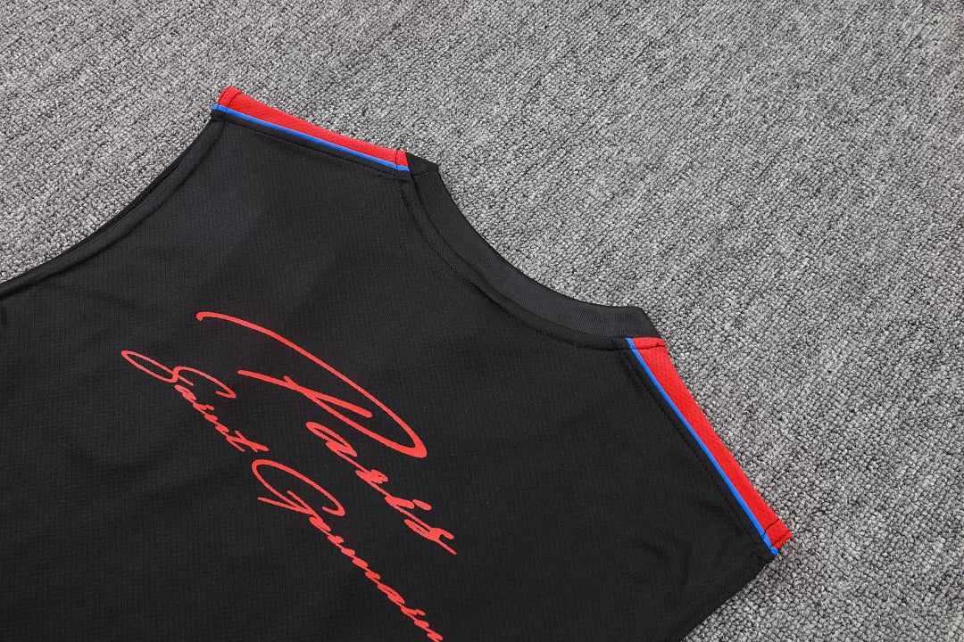 Completino Canottiera Paris 26/27 Uomo Nero | Kit Allenamento