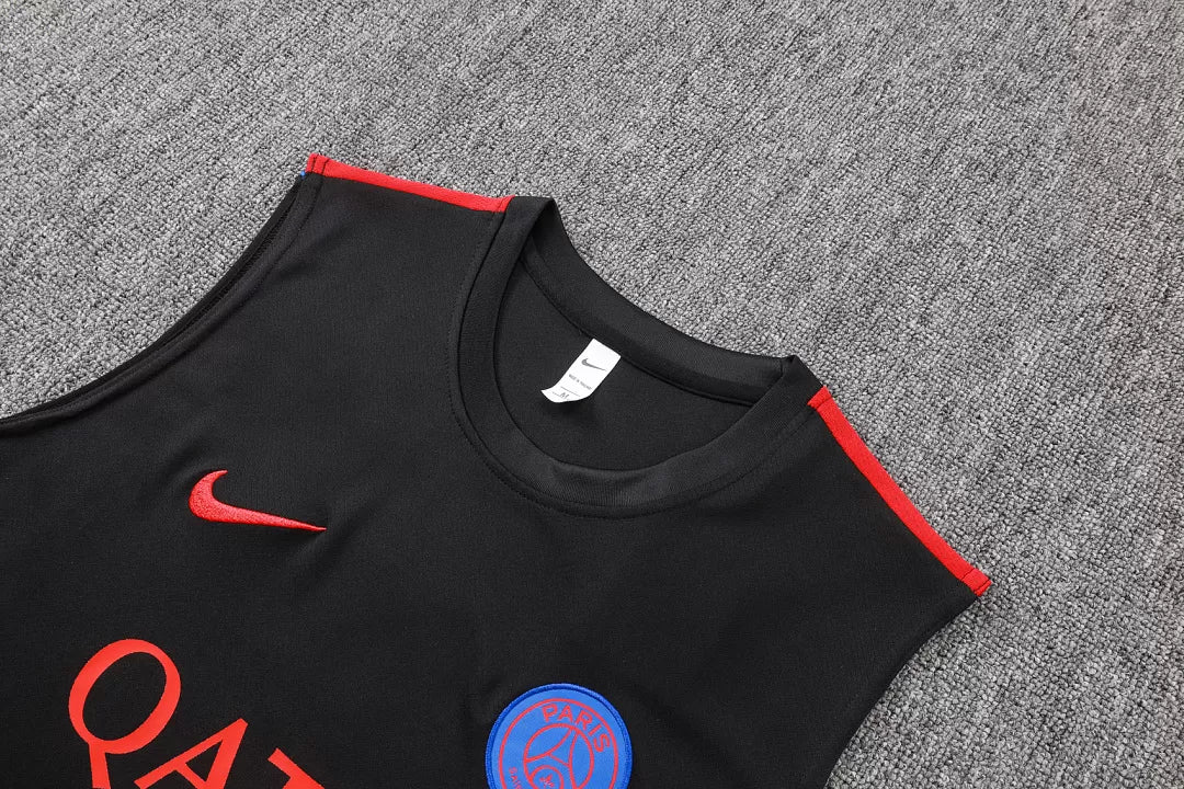 Completino Canottiera Paris 26/27 Uomo Nero | Kit Allenamento
