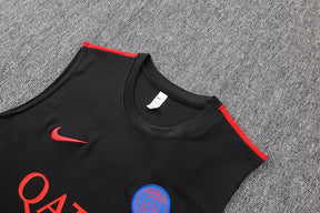 Completino Canottiera Paris 26/27 Uomo Nero | Kit Allenamento