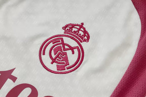 Completino Canottiera Real Madrid 26/27 Uomo Bianco e Rosa | Kit Allenamento