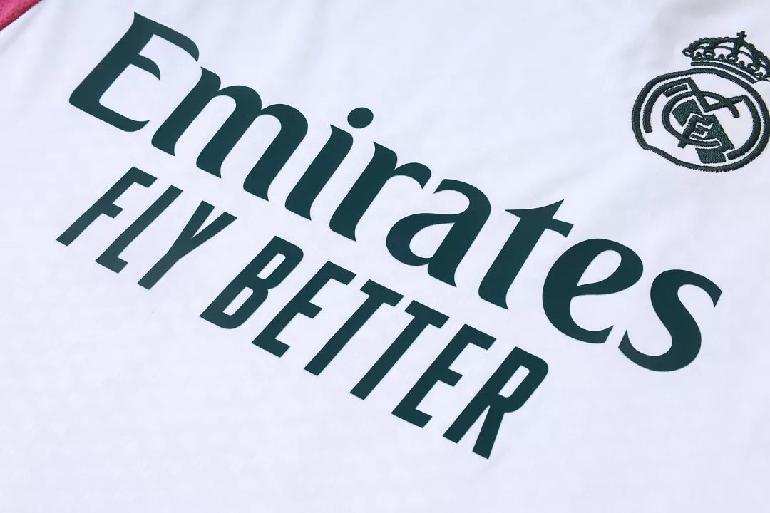 Completino Canottiera Real Madrid 26/27 Uomo Bianco e Verde | Kit Allenamento