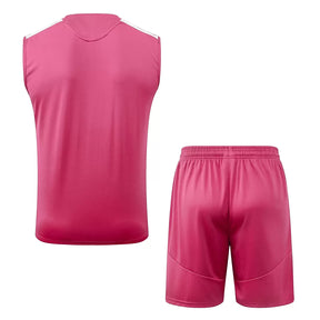 Completino Canottiera Real Madrid 26/27 Uomo Rosa | Kit Allenamento
