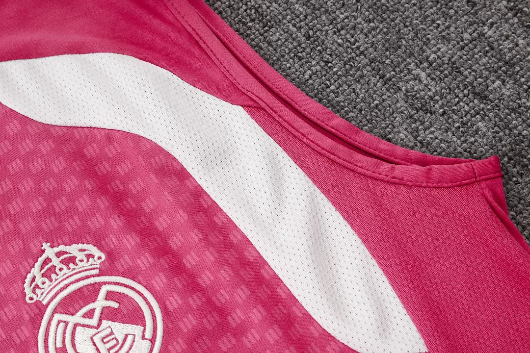 Completino Canottiera Real Madrid 26/27 Uomo Rosa | Kit Allenamento