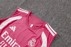 Completino Canottiera Real Madrid 26/27 Uomo Rosa | Kit Allenamento