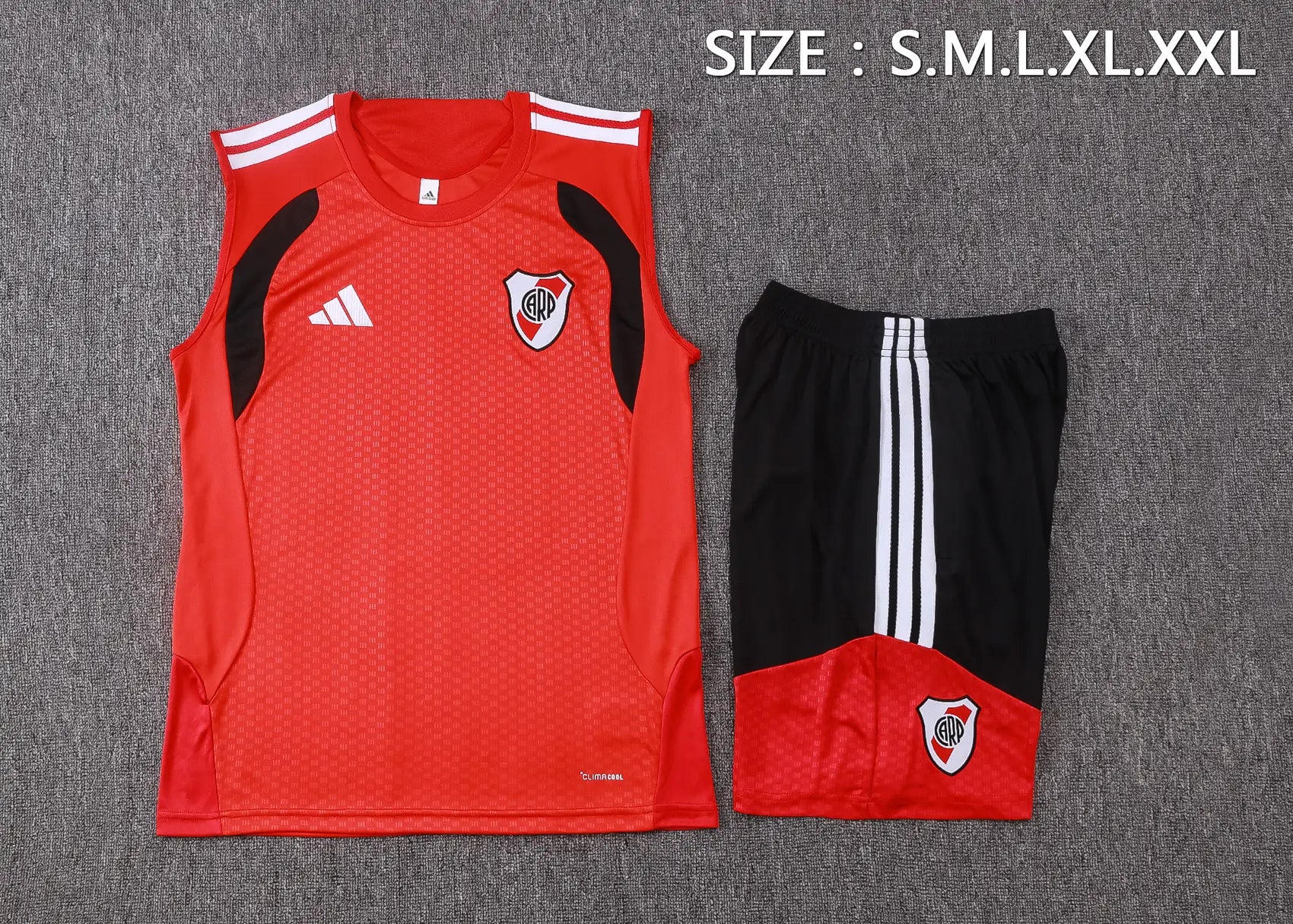 Completino Canottiera River Plate 26/27 Uomo Rosso | Kit Allenamento
