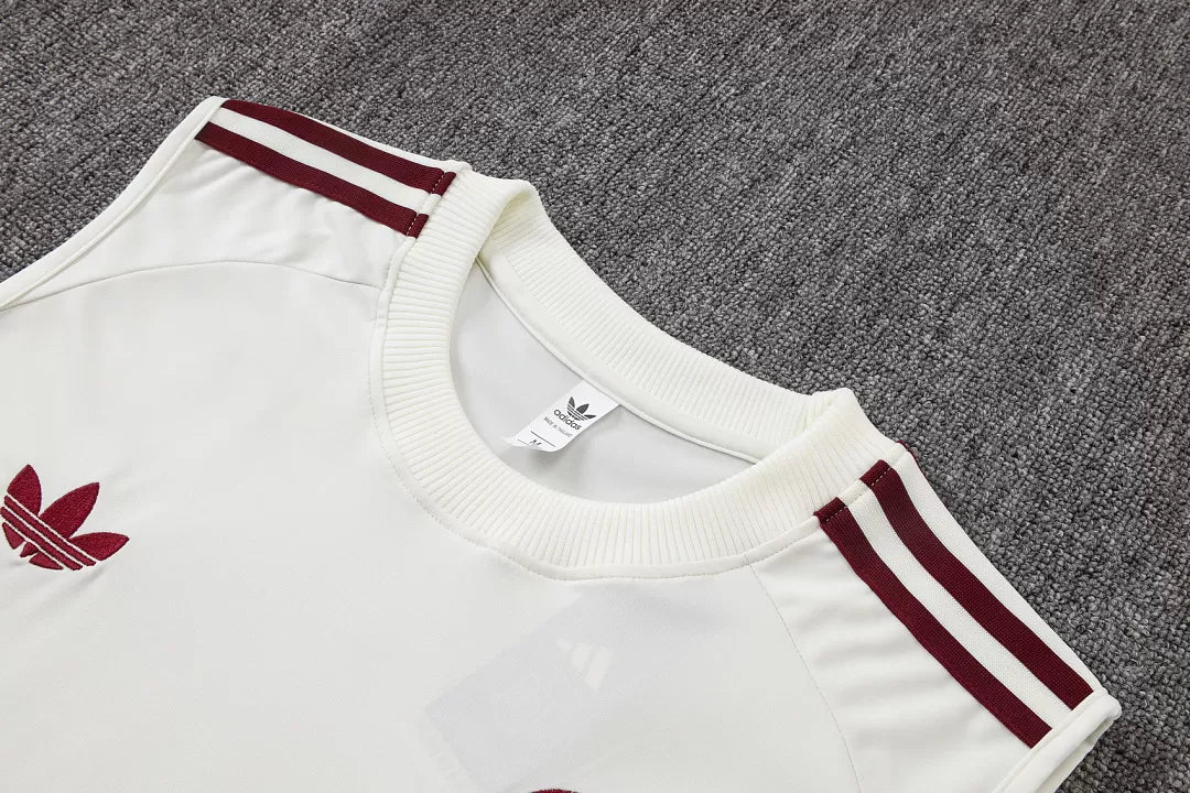 Completino Canottiera Spagna 26/27 Uomo Bianco/Bordeaux | Kit Allenamento