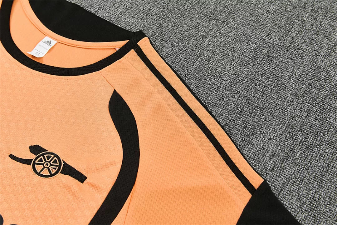 Completino Manica Corta Arsenal 26/27 Uomo Arancione | Kit Allenamento