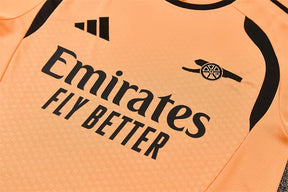 Completino Manica Corta Arsenal 26/27 Uomo Arancione | Kit Allenamento
