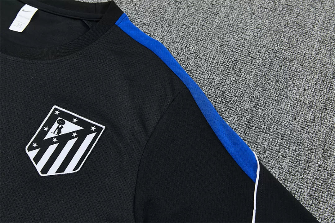 Completino Manica Corta Atletico Madrid 26/27 Uomo Nero | Kit Allenamento