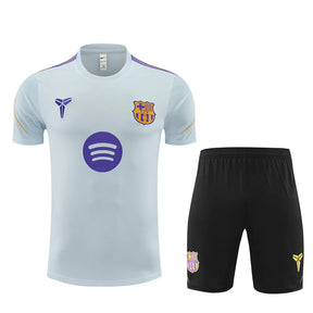 Completino Manica Corta Barcelona 26/27 Uomo Azzurro | Kit Allenamento