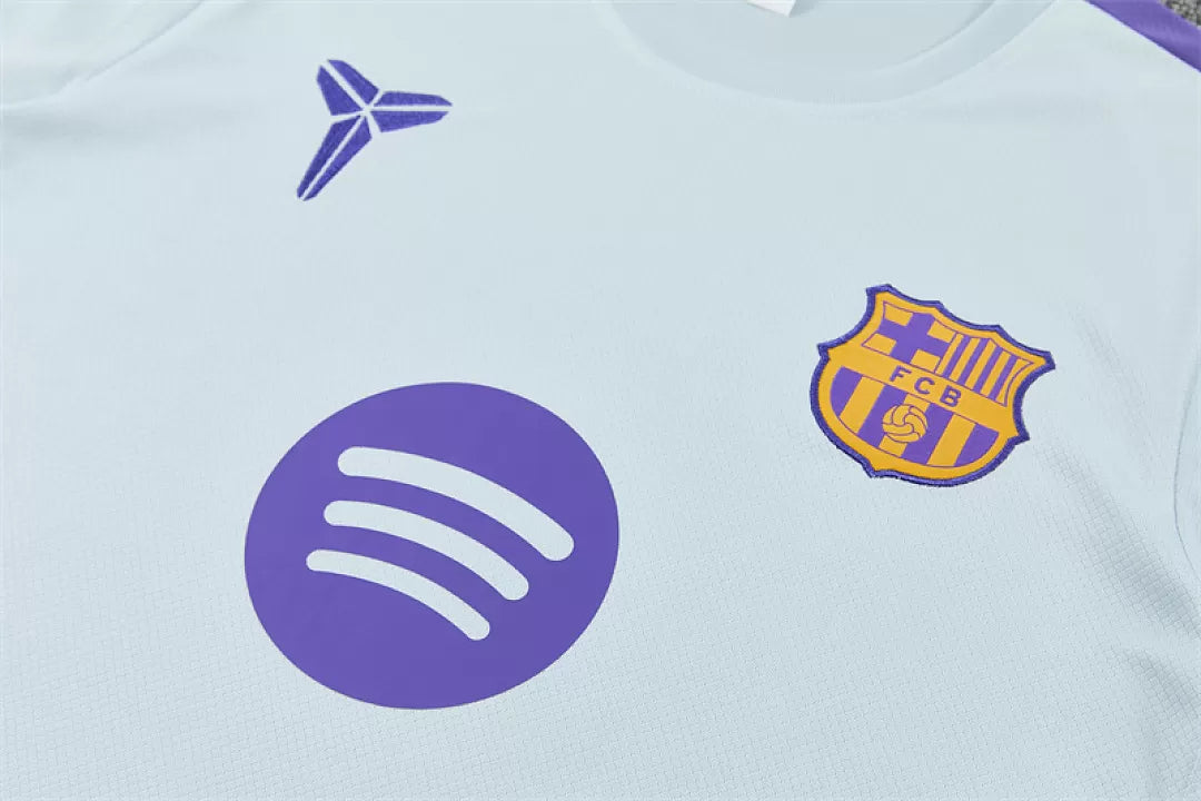 Completino Manica Corta Barcelona 26/27 Uomo Azzurro | Kit Allenamento