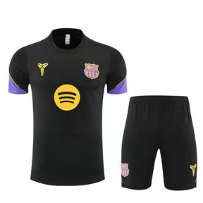 Completino Manica Corta Barcelona 26/27 Uomo Nero | Kit Allenamento