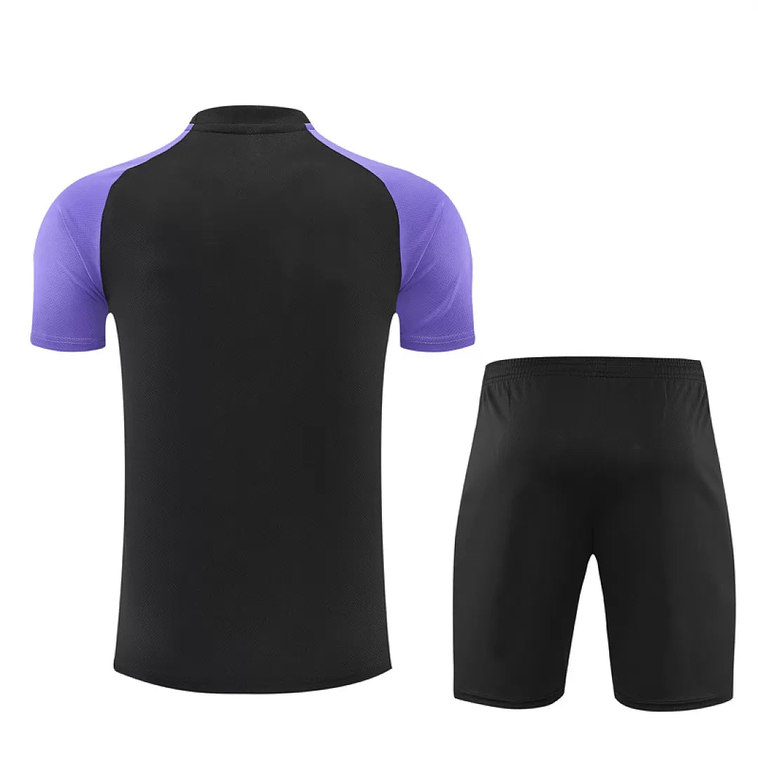 Completino Manica Corta Barcelona 26/27 Uomo Nero | Kit Allenamento