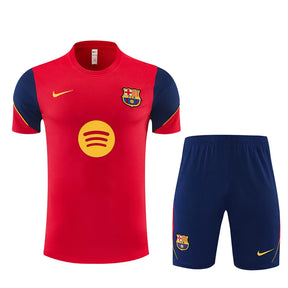 Completino Manica Corta Barcelona 26/27 Uomo Rosso | Kit Allenamento
