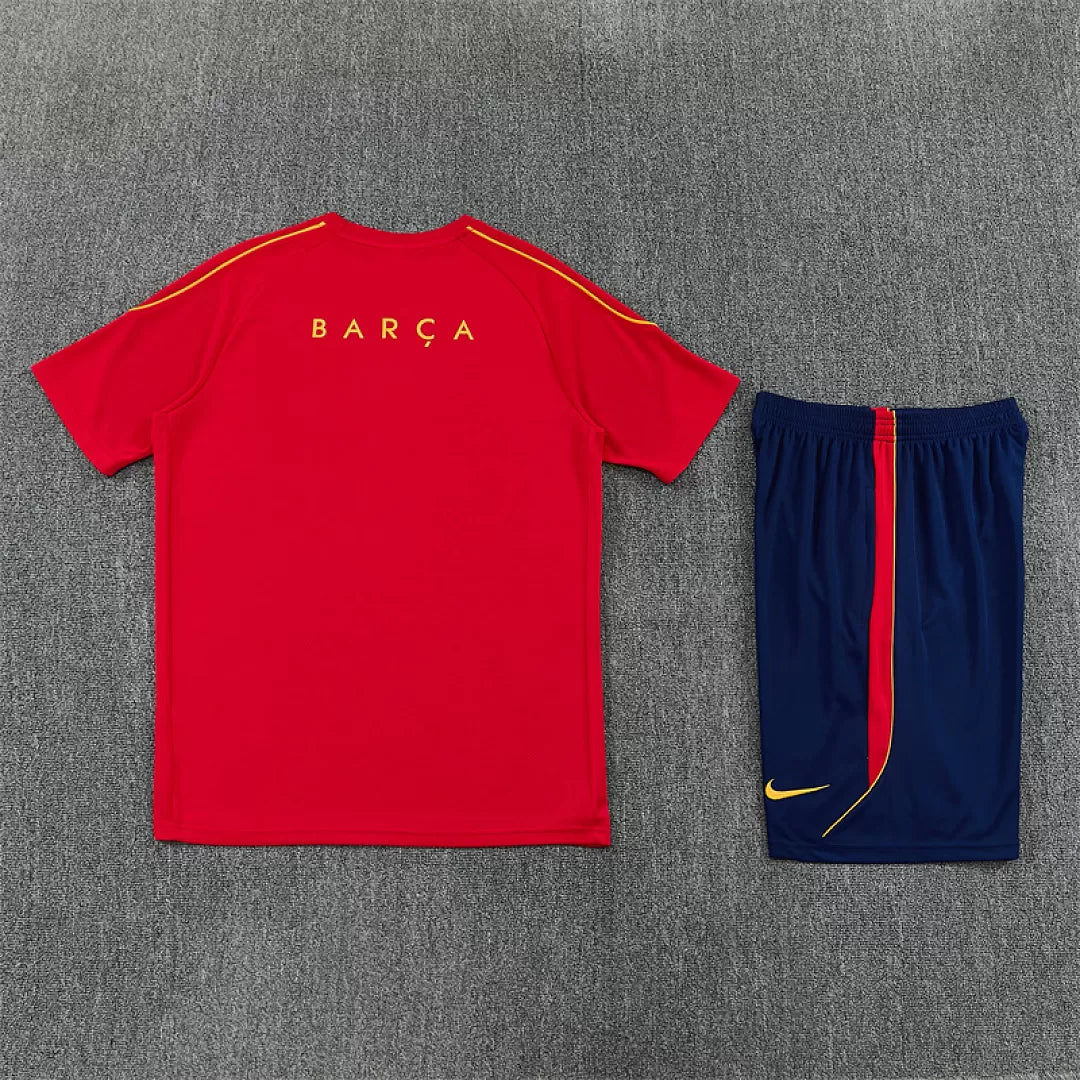 Completino Manica Corta Barcelona 26/27 Uomo Rosso | Kit Allenamento