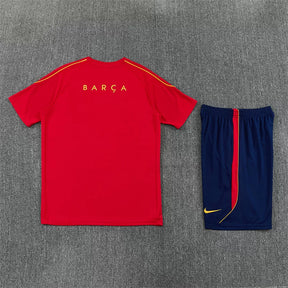 Completino Manica Corta Barcelona 26/27 Uomo Rosso | Kit Allenamento