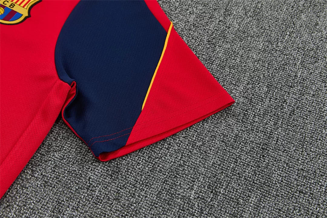 Completino Manica Corta Barcelona 26/27 Uomo Rosso | Kit Allenamento