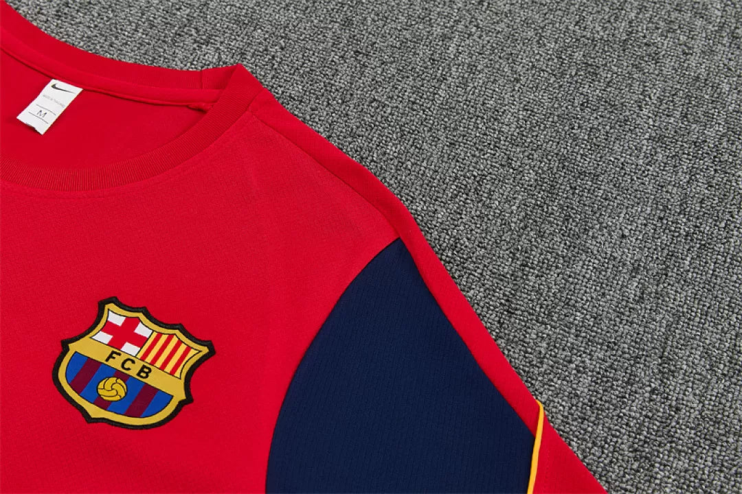 Completino Manica Corta Barcelona 26/27 Uomo Rosso | Kit Allenamento