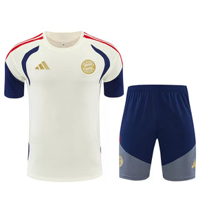 Completino Manica Corta Bayern Munich 26/27 Uomo Bianco | Kit Allenamento